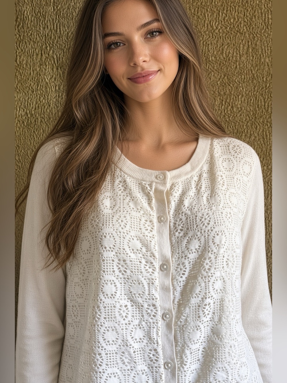 Banana Republic Wool blend Sweater Large Ivory